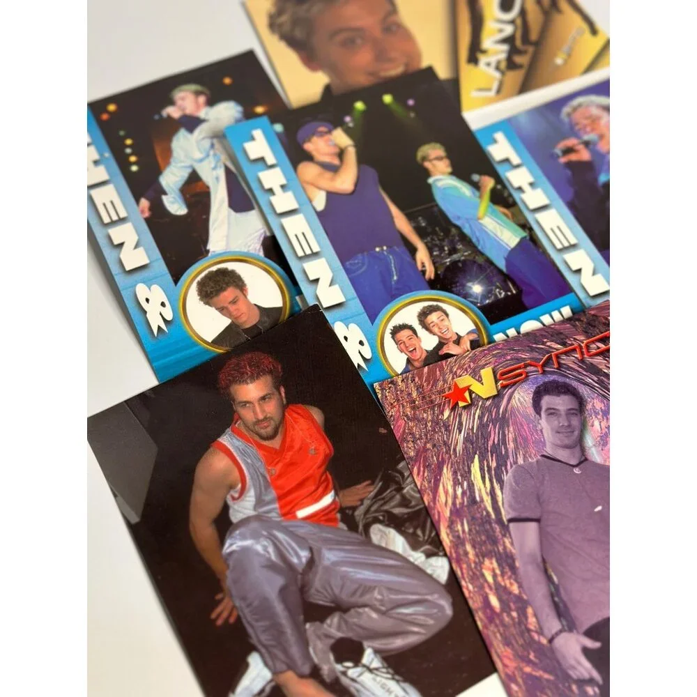 VTG N'Sync Trading Photo Cards Set Justin Timberlake Lance Bass Pop Star Lot 90s